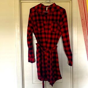 Buffalo plaid dress